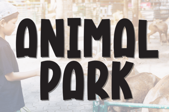 Animal Park Font: A Handwritten Display Typeface for Cozy Editorial Design