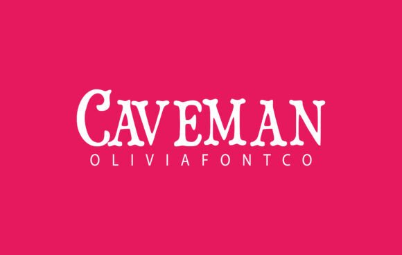 Caveman Font: A Handwritten Slab Serif for Editorial Design