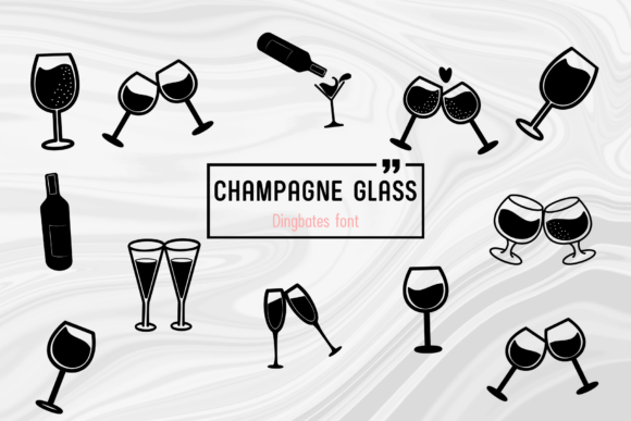Champagne Glass Font: A Web Designer's Test for Creative Layouts