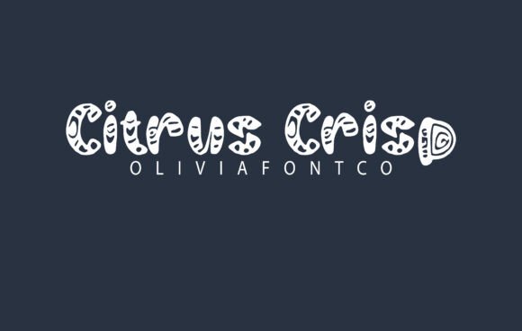 Citrus Crisp: A Handwritten Display Font with Editorial Warmth