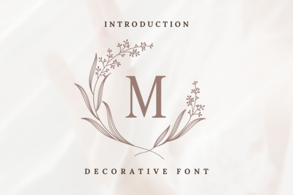 Floral Wreath Monogram for Branding and Digital Campaigns
