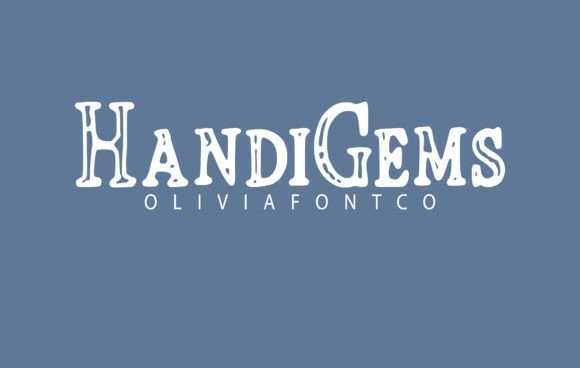 Handigems: A Romantic Handwritten Font for Crafters