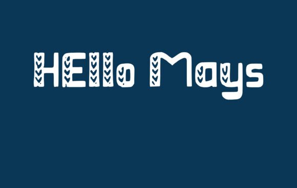 Hello Mays: A Handwritten Display Font That Elevates Brand Content