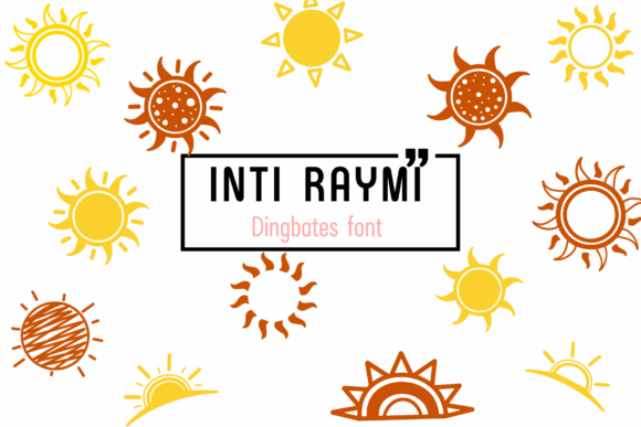Inti Raymi: A Sketched Dingbats Font for Your Brand