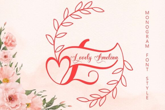 Lovely Amelina: A Romantic Display Font for Editorial Design