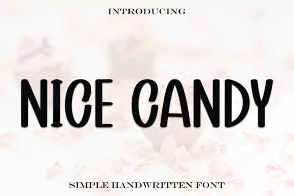 Nice Candy Font: A Sweet, Cursive Handwritten Typeface for Small Business Branding