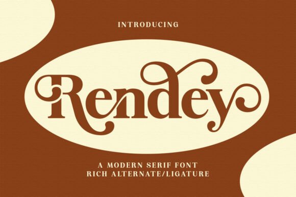 Rendey: A Serif Font for Handmade Labels, Cards, and Packaging